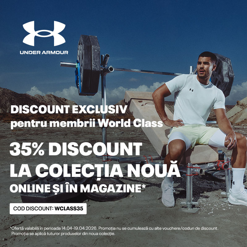 35% discount la colecția nouă Under Armour | 14.04 - 19.04| Online și în magazine